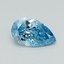 0.41 Ct. Fancy Vivid Blue Pear Lab Grown Diamond
