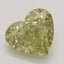 1.18 Ct. Fancy Brownish Greenish Yellow Heart Diamond