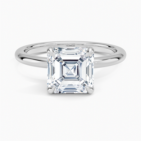 18K White Gold Elodie 1.8mm Solitaire Ring