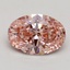1.53 Ct. Fancy Intense Pink Oval Lab Grown Diamond