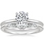18K White Gold Flower Petal Diamond Ring with Yvette Diamond Ring
