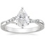 18K White Gold Chamise Diamond Ring (1/15 ct. tw.), smalltop view