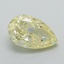 1.00 Ct. Fancy Intense Yellow Pear Lab Grown Diamond
