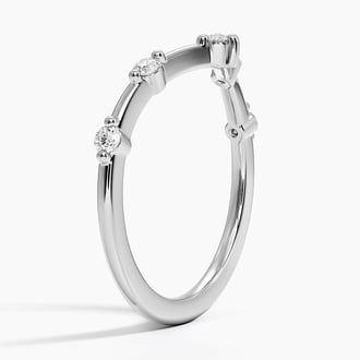 Aimee Contour Diamond Ring in Platinum