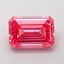 3.87 Ct. Fancy Vivid Pink Emerald Lab Grown Diamond