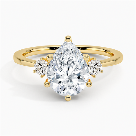 Six Prong Three Stone Diamond Ring