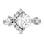 Custom Asymmetrical Compass-Point Diamond Ring