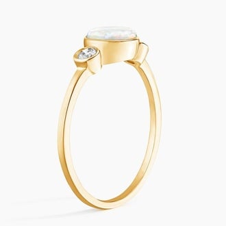 Cassiopeia Opal and Diamond Ring