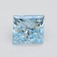 4.90 Ct. Fancy Vivid Blue Princess Lab Grown Diamond