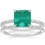 18K White Gold Luxe Viviana Diamond Ring (1/3 ct. tw.) with Ballad Diamond Ring (1/6 ct. tw.)
