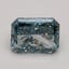 1.93 Ct. Fancy Vivid Greenish Blue Radiant Lab Grown Diamond