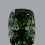 0.98 Ct. Fancy Vivid  Green Cushion Lab Grown Diamond