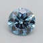 1.50 Ct. Fancy Vivid Blue Round Lab Grown Diamond