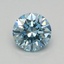 0.35 Ct. Fancy Vivid Blue Round Lab Grown Diamond