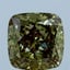 2.57 Ct. Fancy Intense Green Cushion Lab Grown Diamond