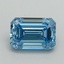 2.02 Ct. Fancy Vivid Blue Emerald Lab Grown Diamond
