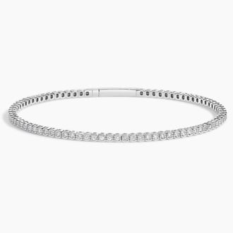 Flex Lab Diamond Half Bezel Tennis Bracelet