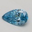 0.50 Ct. Fancy Vivid Blue Pear Lab Grown Diamond