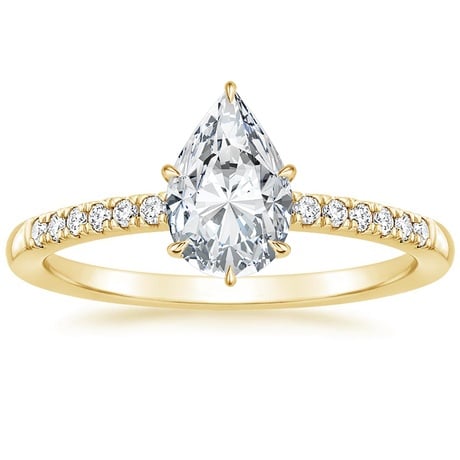 18K Yellow Gold Petite Viviana Diamond Bridal Set (1/4 ct. tw.)
