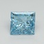 2.50 Ct. Fancy Vivid Blue Princess Lab Grown Diamond