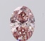 1.06 Ct. Fancy Vivid  Pink Oval Lab Grown Diamond
