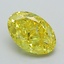 1.90 Ct. Fancy Vivid Yellow Oval Lab Grown Diamond