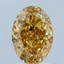2.62 Ct. Fancy Intense Yellow Oval Lab Grown Diamond