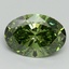 2.07 Ct. Fancy Vivid Green Oval Lab Grown Diamond