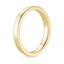 18K Yellow Gold 2.5mm Quattro Wedding Ring, smallside view