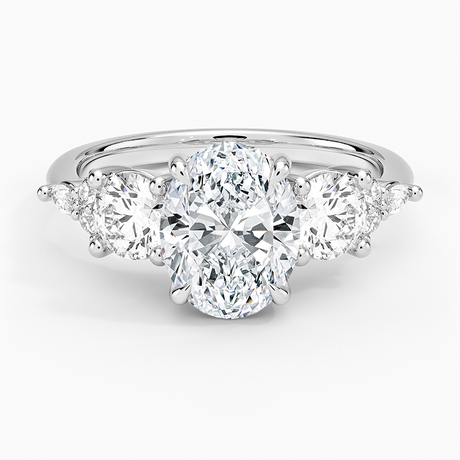 Luxe Nadia Three Stone Diamond Ring