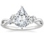 18K White Gold Willow Diamond Ring (1/8 ct. tw.), smalltop view