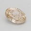 0.49 Ct. Very Light  Brown Oval Lab Grown Diamond