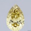 2.51 Ct. Fancy Intense Yellow Pear Lab Grown Diamond