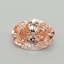 0.50 Ct. Fancy Vivid Pink Oval Lab Grown Diamond