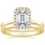 18K Yellow Gold Vienna Diamond Ring with 2mm Comfort Fit Wedding Ring