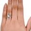 The Dalil Ring, smallzoomed in top view on a hand