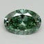 2.07 Ct. Fancy Vivid Pacific Green Oval Lab Grown Diamond