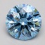 1.55 Ct. Fancy Blue Round Lab Grown Diamond