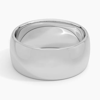 Fairmined Comfort Fit 8mm Wedding Ring in 18K White Gold