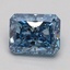 1.42 Ct. Fancy Vivid Blue Radiant Lab Grown Diamond