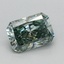 0.62 Ct. Fancy Vivid Green Radiant Lab Grown Diamond