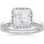 18KW Moissanite Vienna Diamond Bridal Set (1/2 ct. tw.), smalltop view
