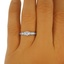 The Nigella Ring, smalltop view on a hand