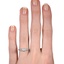 The Severina Ring, smallzoomed in top view on a hand