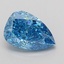 2.11 Ct. Fancy Vivid Blue Pear Lab Grown Diamond