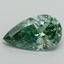 1.63 Ct. Fancy Vivid Green Pear Lab Grown Diamond