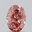 1.02 Ct. Fancy Vivid  Pink Oval Lab Grown Diamond
