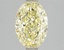 2.50 Ct. Fancy Vivid Yellow Oval Lab Grown Diamond