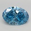 2.48 Ct. Fancy Vivid Blue Oval Lab Grown Diamond