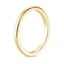 18K Yellow Gold 2mm Comfort Fit Wedding Ring, smallside view